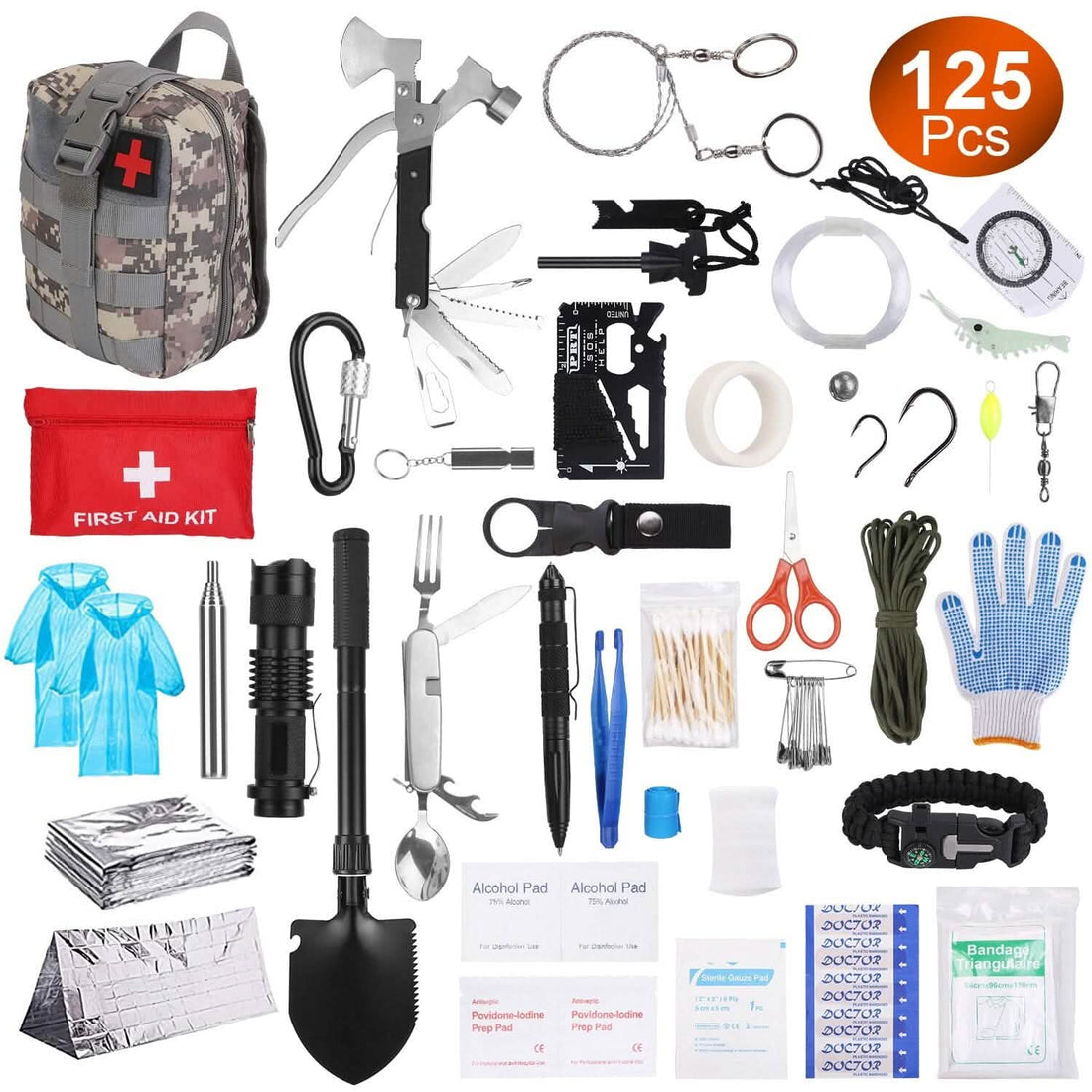 125-Piece Emergency Survival Kit - view 3