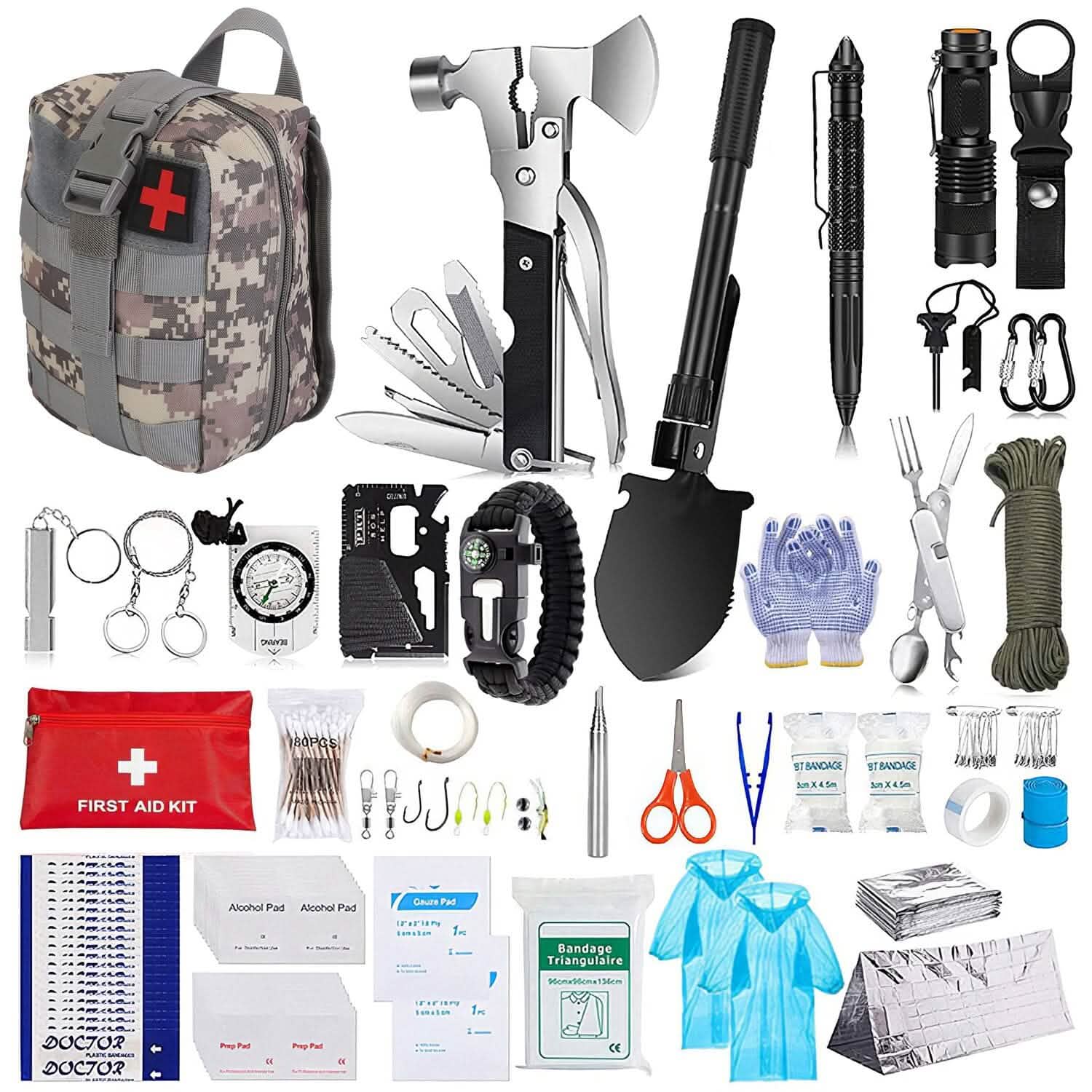 125-Piece Emergency Survival Kit - view 6