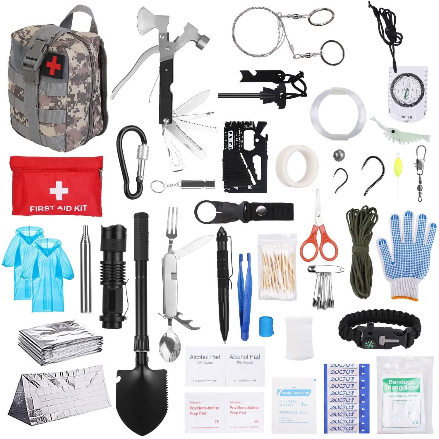125-Piece Emergency Survival Kit - main product image