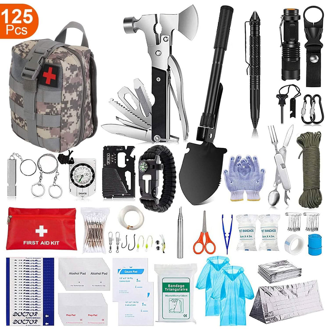 125-Piece Emergency Survival Kit - view 4