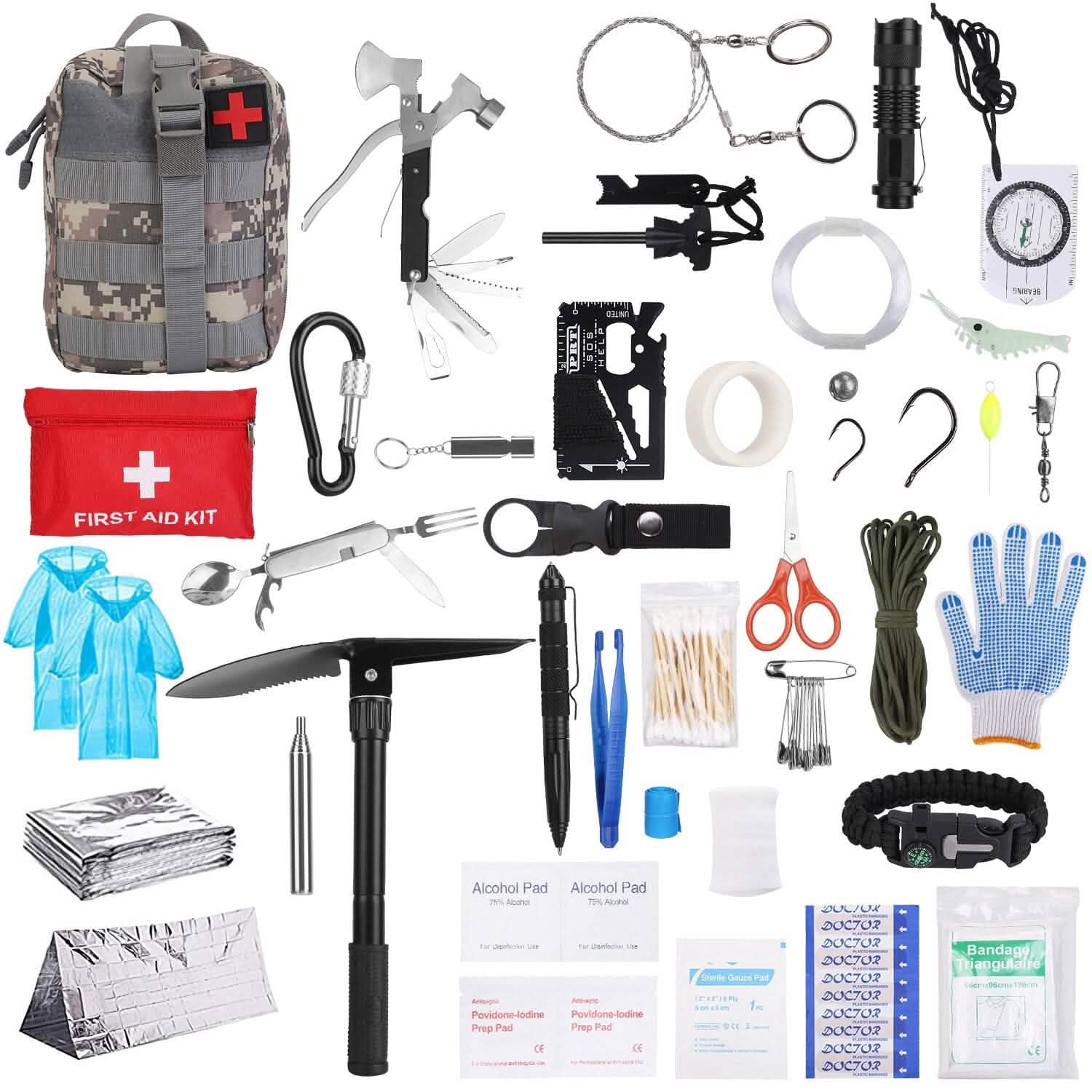 125-Piece Emergency Survival Kit - alternate view