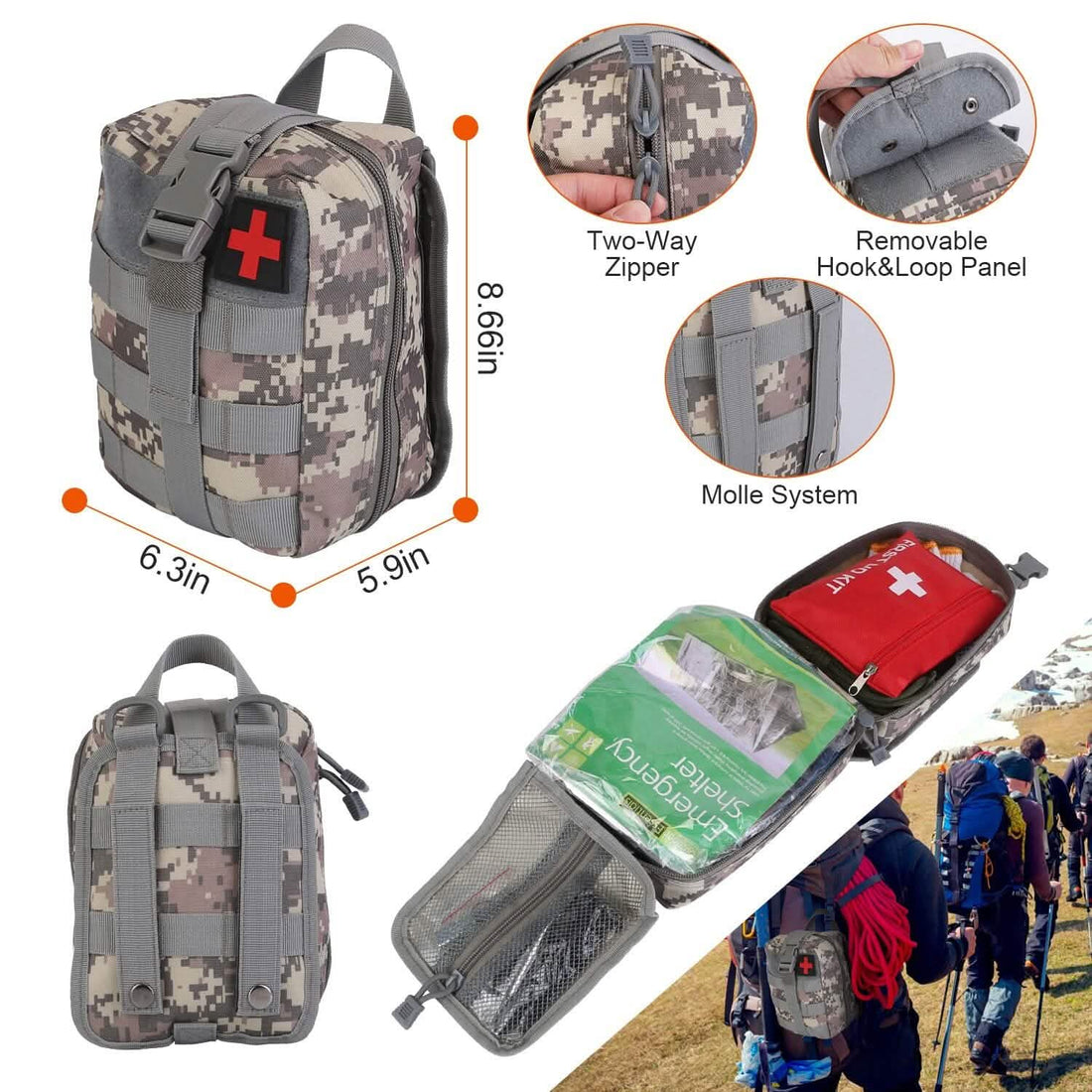 125-Piece Emergency Survival Kit - view 8