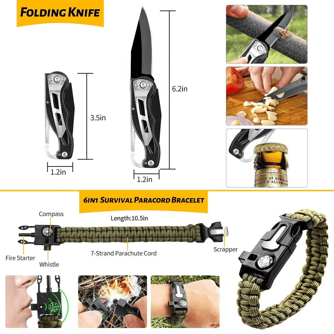 60-in-1 Emergency Survival Gear Kit - view 4