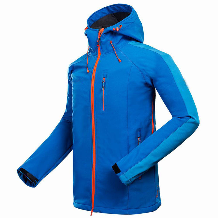Men Outdoor Softshell Jacket Windproof Mountaineering Camping Sports Coat