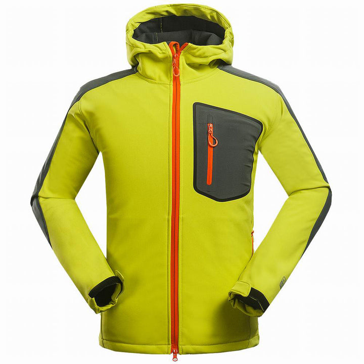 Men’s Outdoor Mountaineering Softshell Jacket for Leisure Sports and Travel
