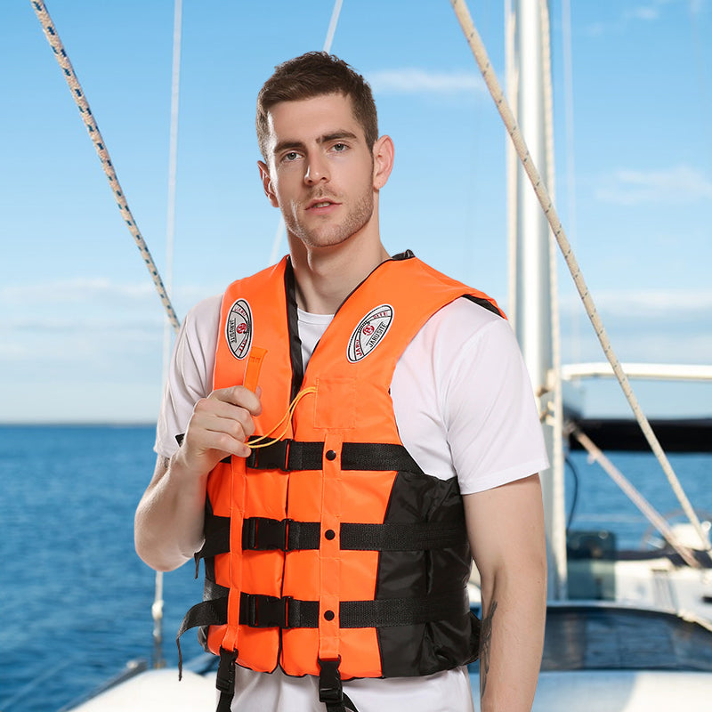 Adult Life Jacket Buoyant Oxford Cloth Fishing Outdoor Safety Vest