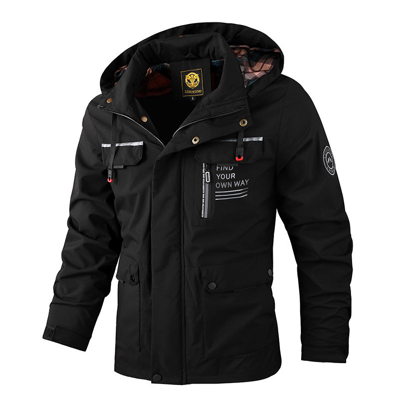Men's Hooded Softshell Windbreaker - view 5