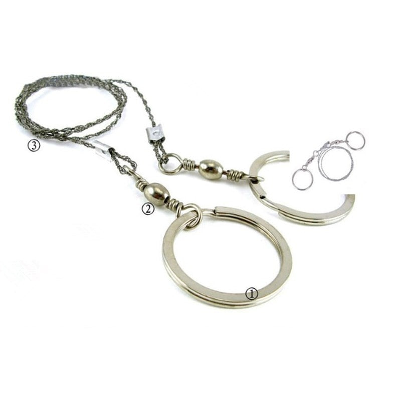 Portable Hand Chain Saw Steel Wire Survival Camping Cutting Tool
