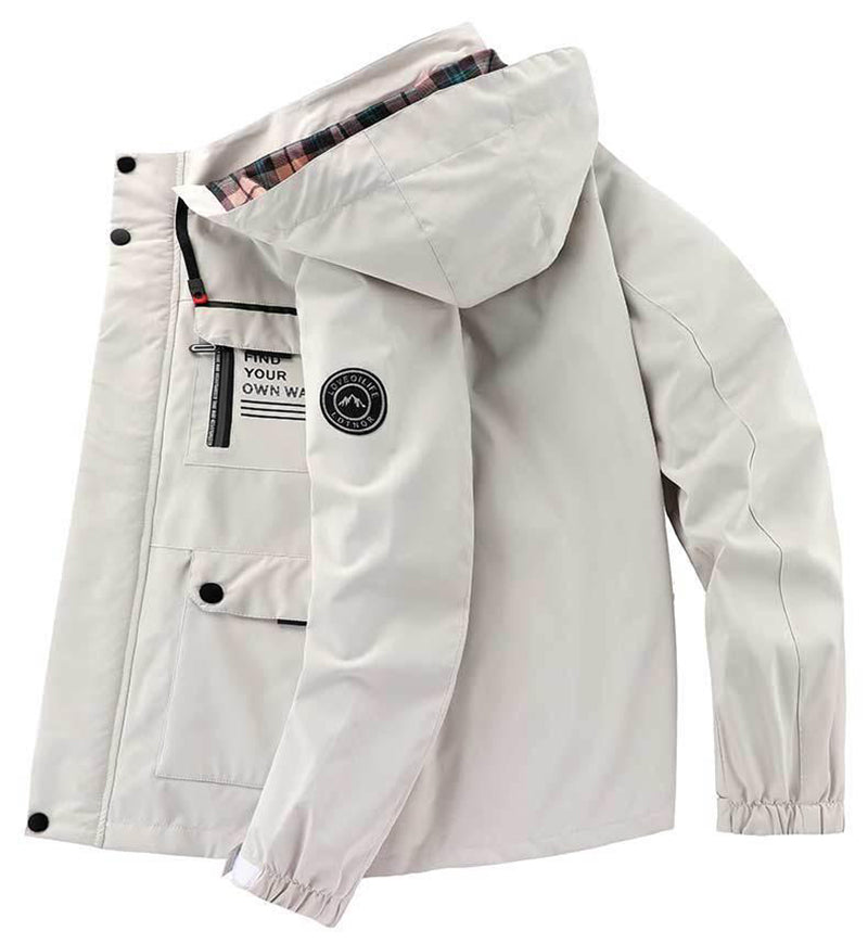 Men's Hooded Parka — Windproof Multi-Pocket - view 3