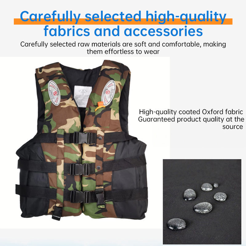 Adult Life Jacket Buoyant Oxford Cloth Fishing Outdoor Safety Vest