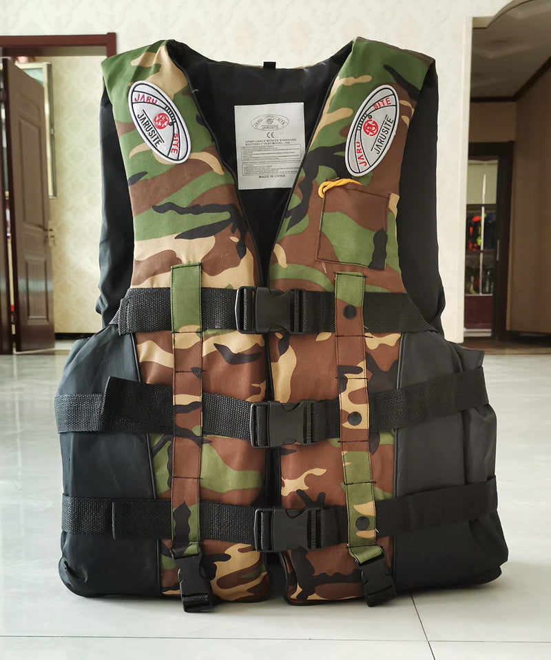 Adult Life Jacket Buoyant Oxford Cloth Fishing Outdoor Safety Vest