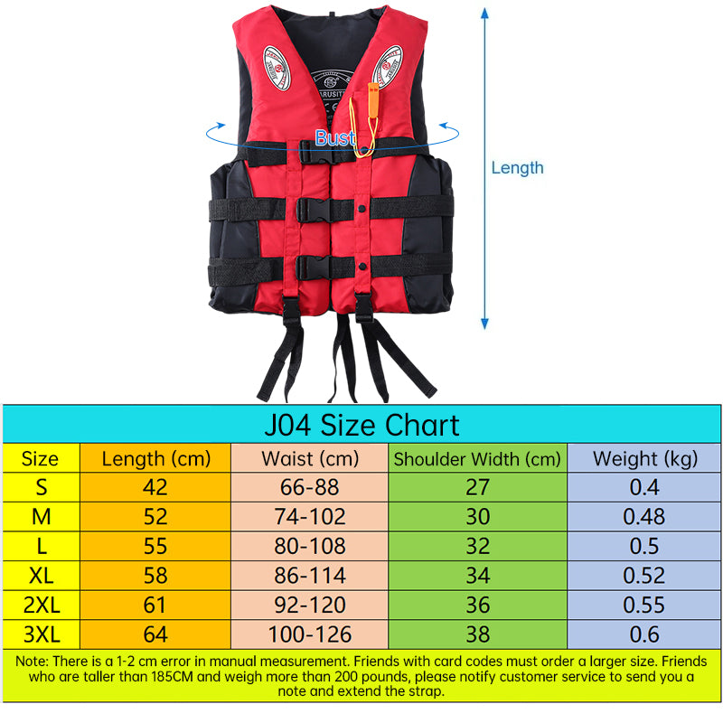 Adult Life Jacket Buoyant Oxford Cloth Fishing Outdoor Safety Vest