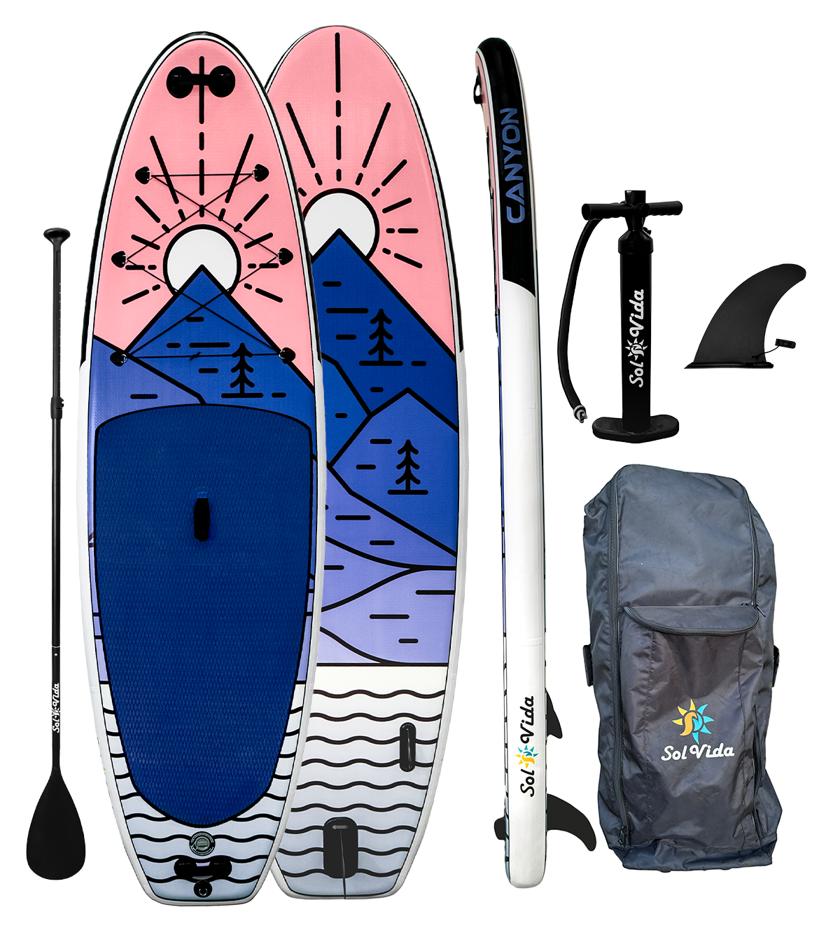 11'4" Inflatable Paddle Board — Full Kit - view 4