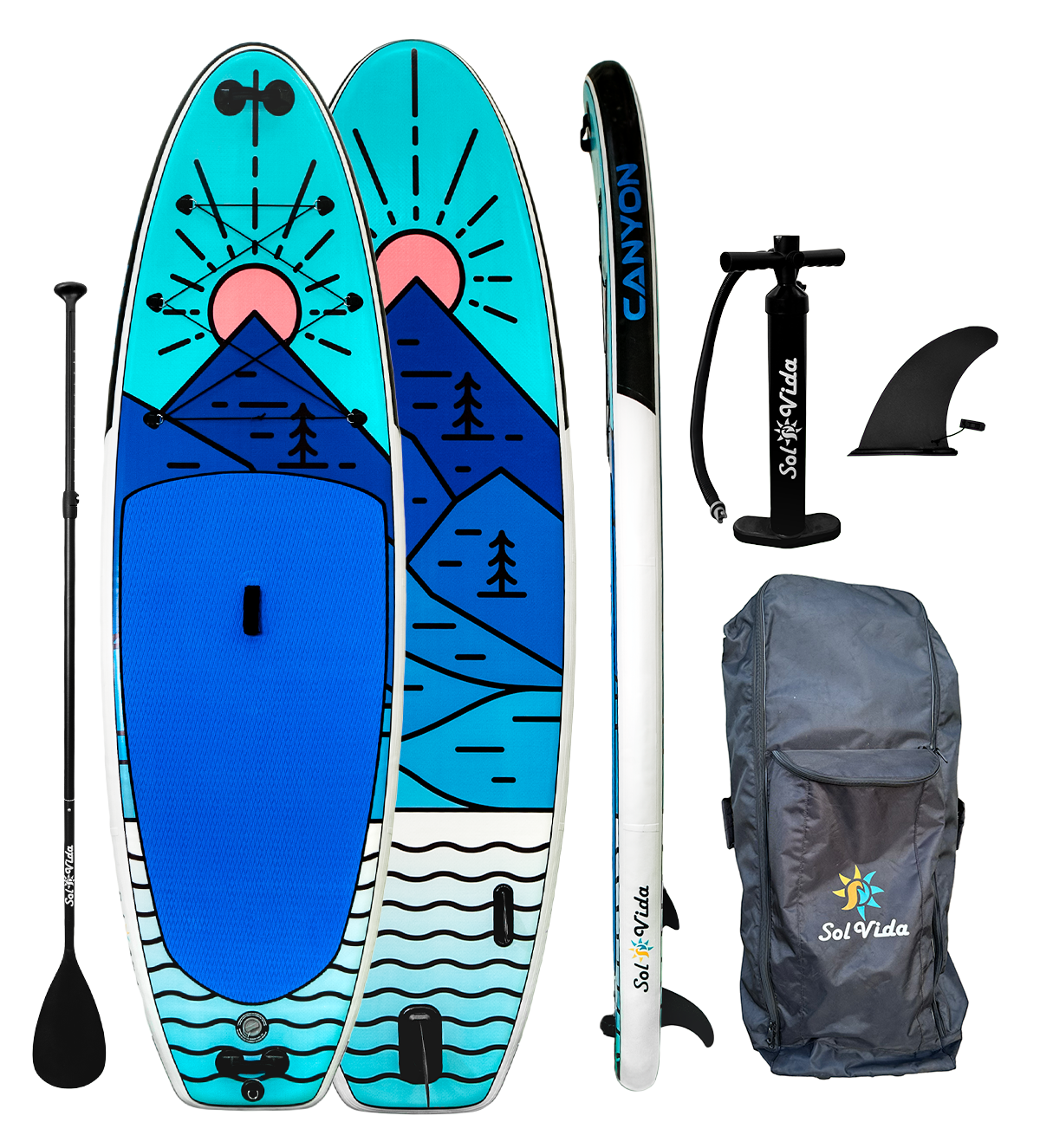 11'4" Inflatable Paddle Board — Full Kit - view 5