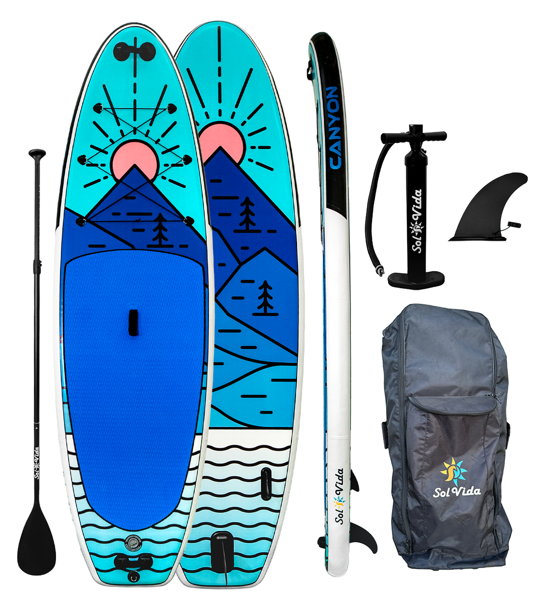 11'4" Inflatable Paddle Board — Full Kit - view 5