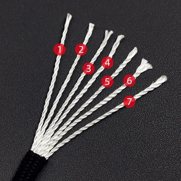 7-Core 550 Paracord Rope 4mm Polyester Survival Camping Cord