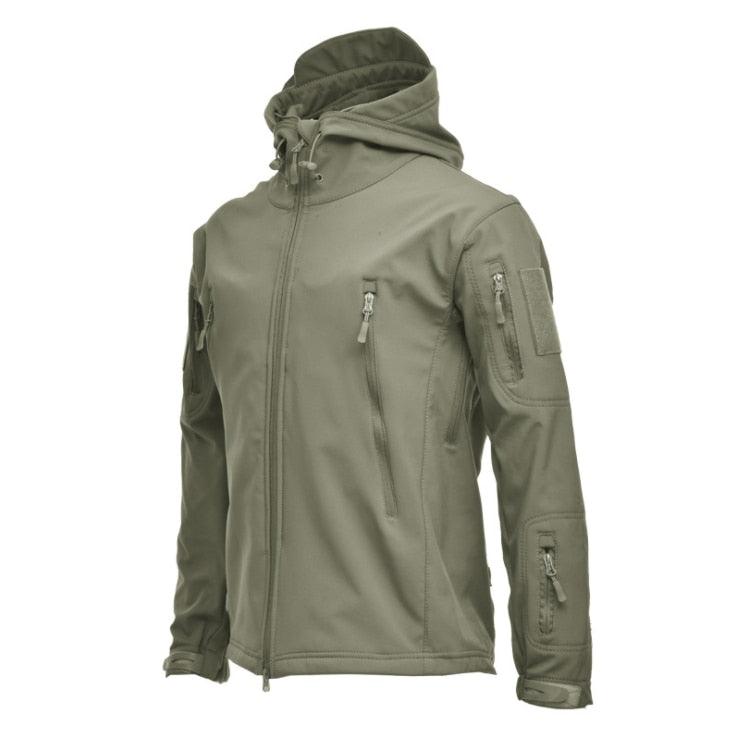 Men Camouflage Tactical Jacket Waterproof Warm Windproof Outdoor Hooded
