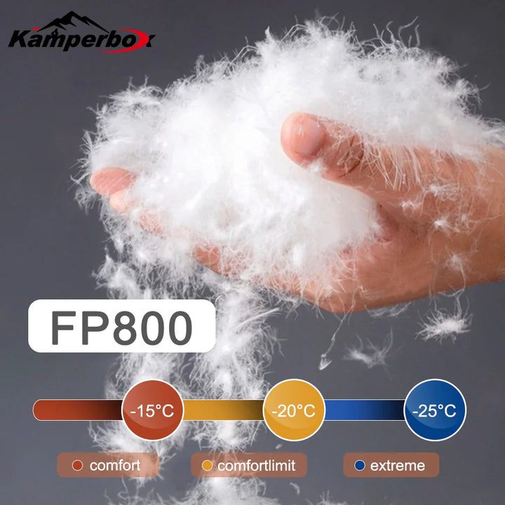 Winter Down Sleeping Bag Ultralight Warm Camping Outdoor Gear