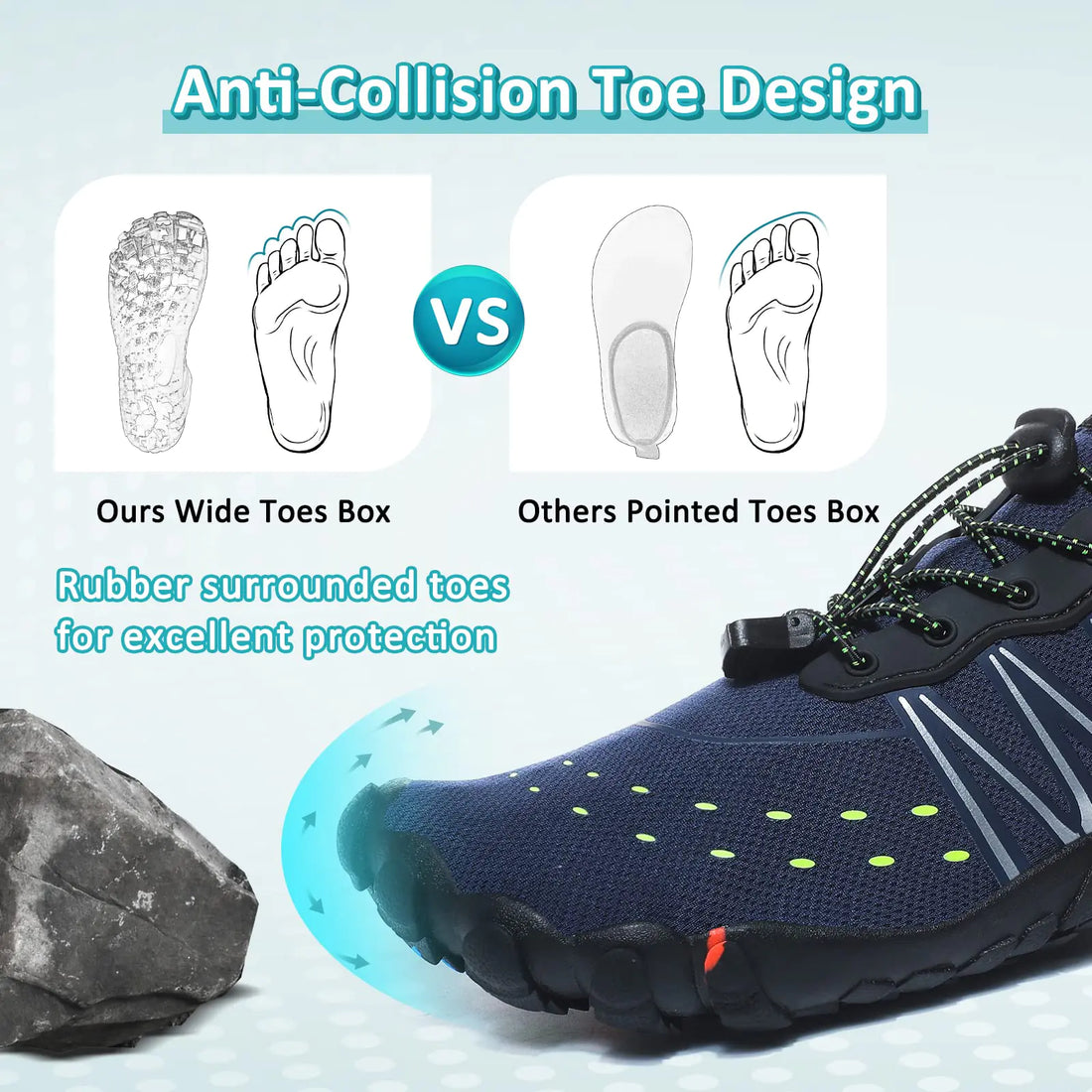 Unisex Water Shoes Quick Dry Slip-On Anti-Slip Outdoor Sports