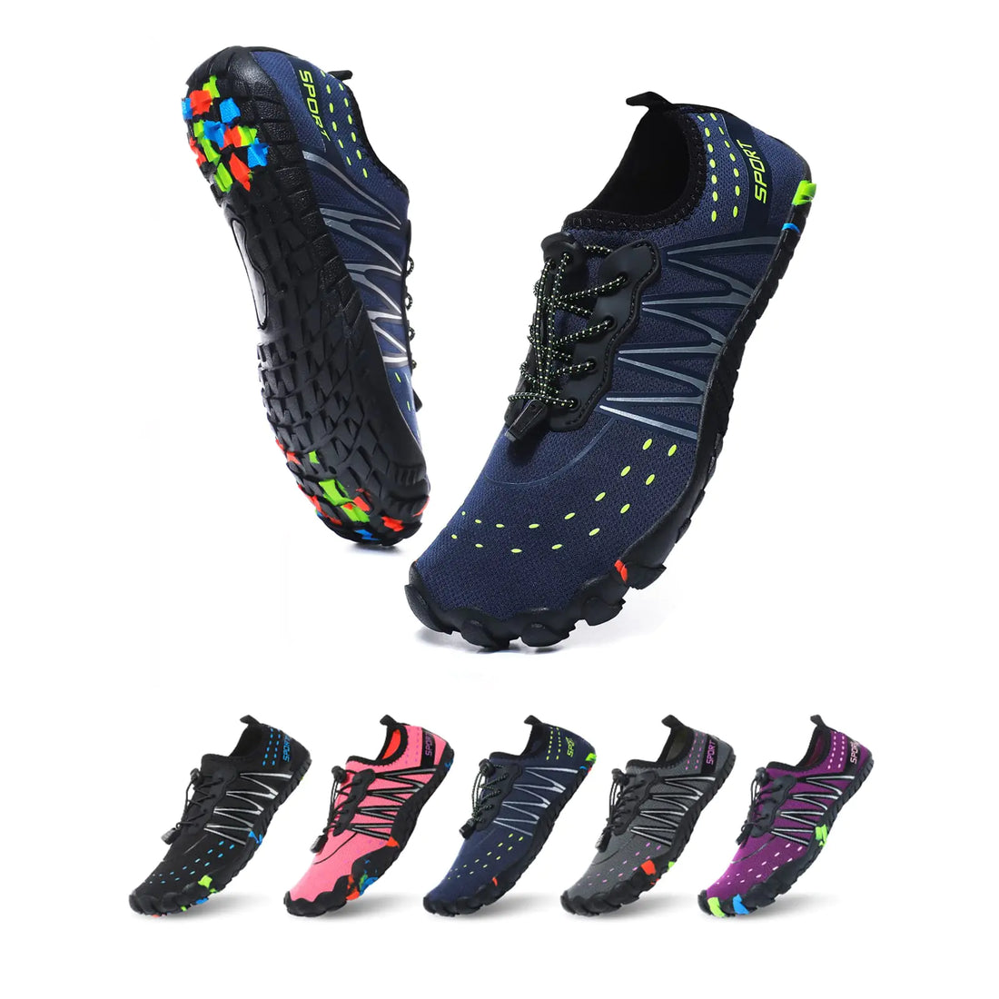 Unisex Water Shoes Quick Dry Slip-On Anti-Slip Outdoor Sports