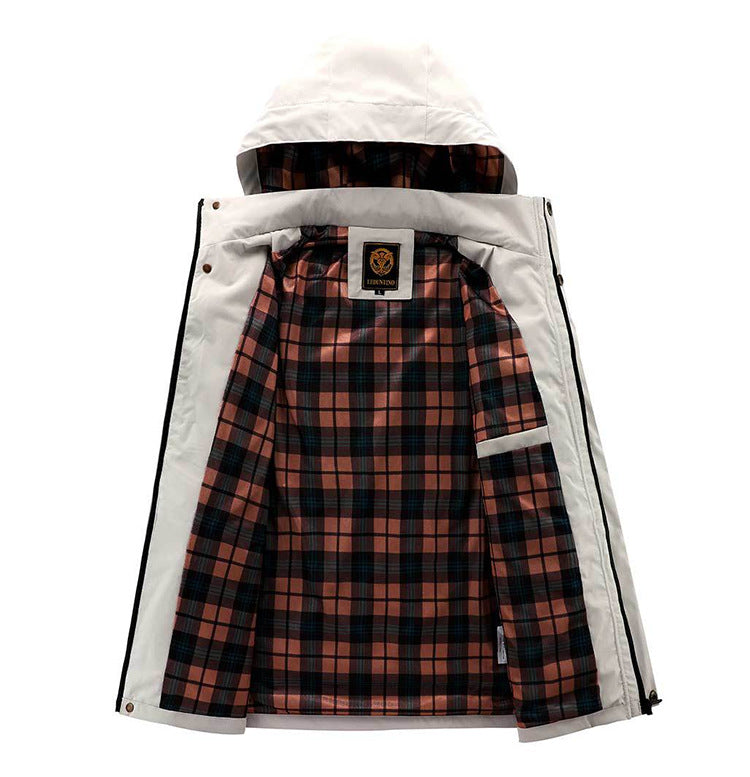 Men's Hooded Parka — Windproof Multi-Pocket - alternate view