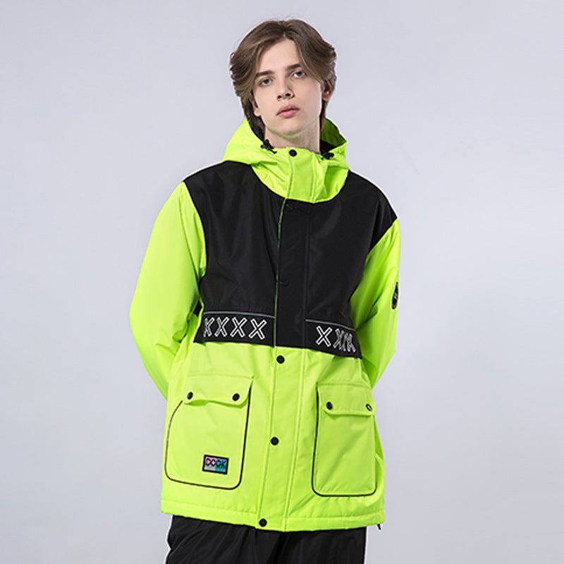 Waterproof And Warm Veneer Double-board Niche Professional Ski Jacket