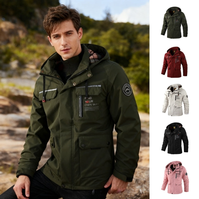 Men's Hooded Softshell Windbreaker - main product image