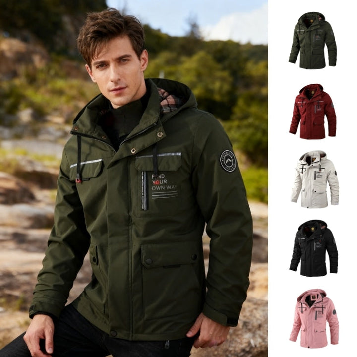 Men's Hooded Softshell Windbreaker - main product image