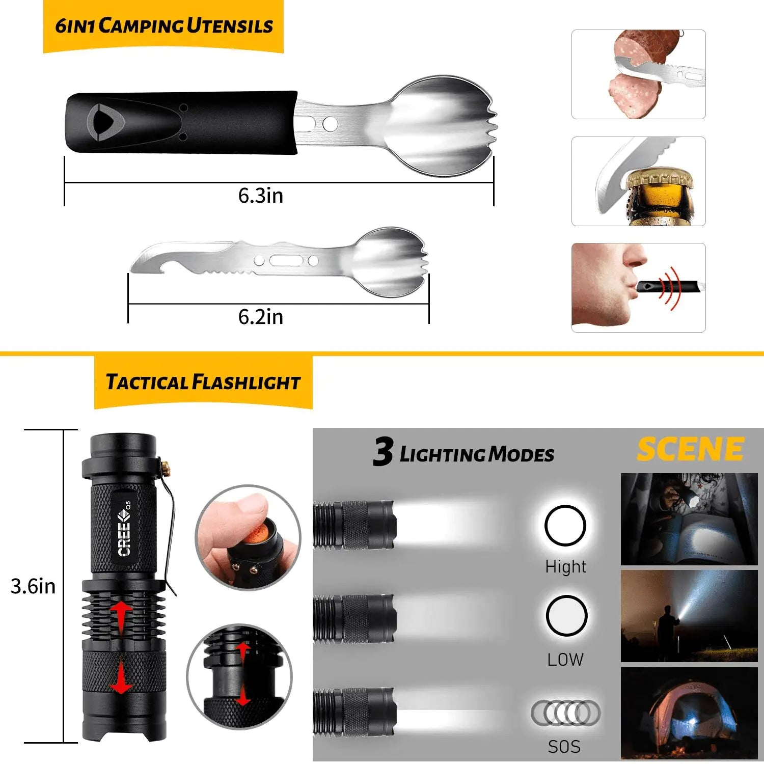 60-in-1 Emergency Survival Gear Kit - alternate view