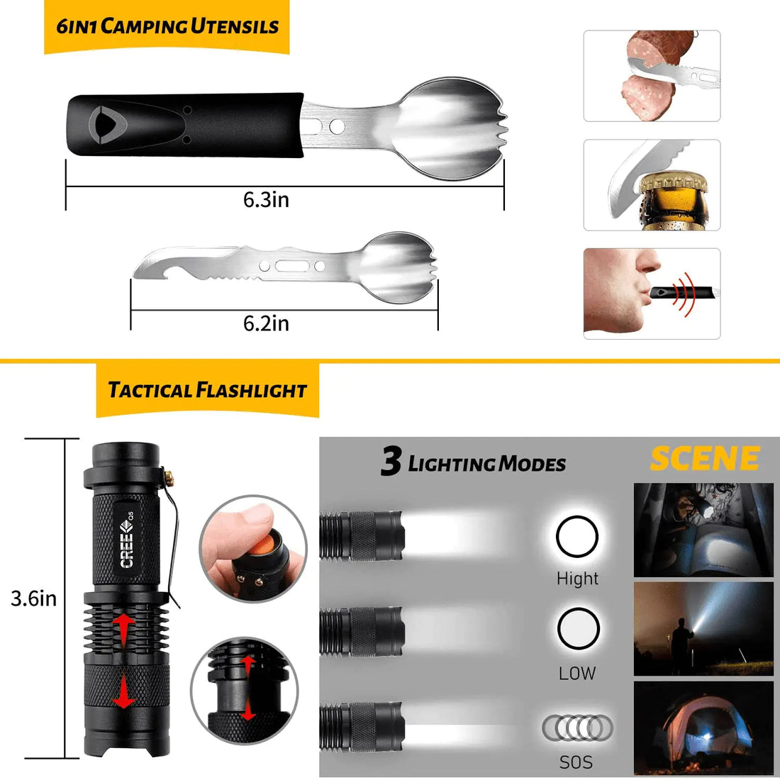 60-in-1 Emergency Survival Gear Kit - alternate view