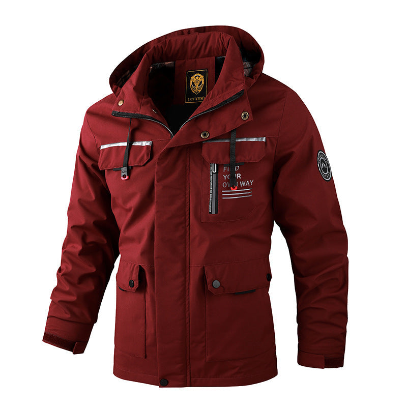 Men's Hooded Softshell Windbreaker - alternate view