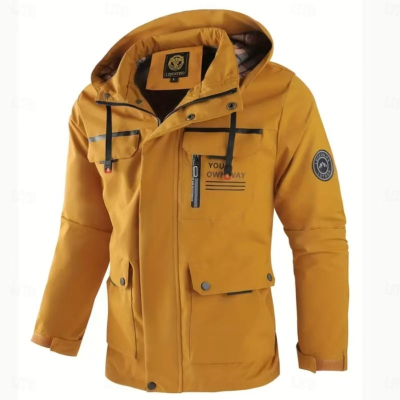 Men's Hooded Parka — Windproof Multi-Pocket - view 14