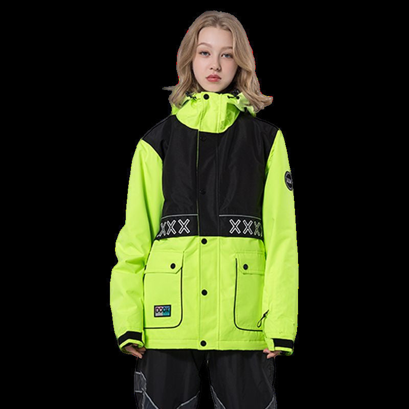 Waterproof And Warm Veneer Double-board Niche Professional Ski Jacket