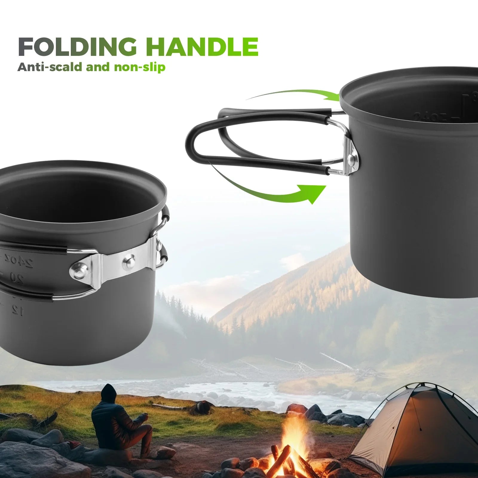 Ultralight Aluminum Camping Cookware Set - view 6