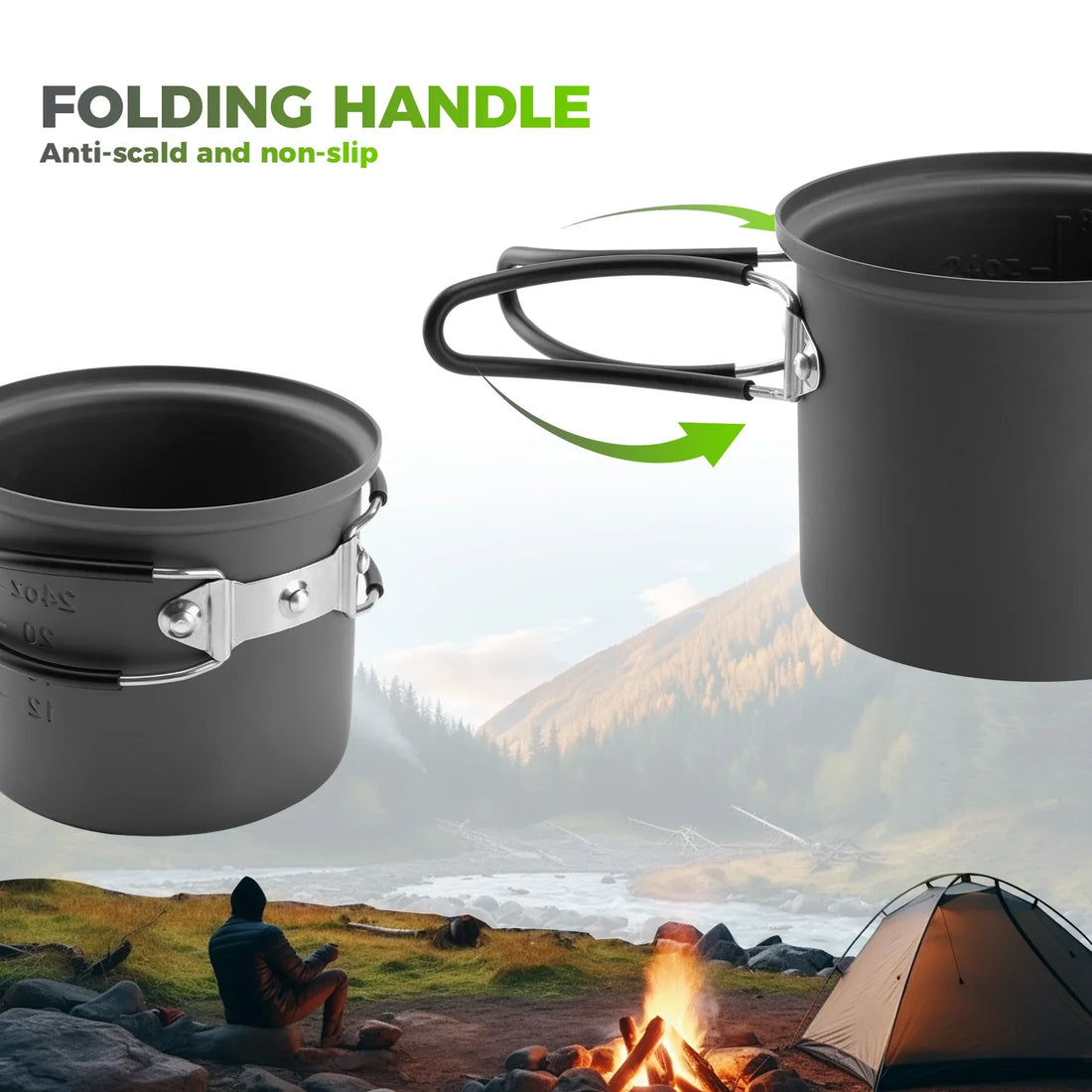 Ultralight Aluminum Camping Cookware Set - view 6