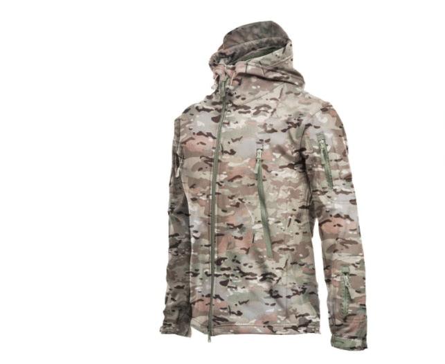 Men Camouflage Tactical Jacket Waterproof Warm Windproof Outdoor Hooded